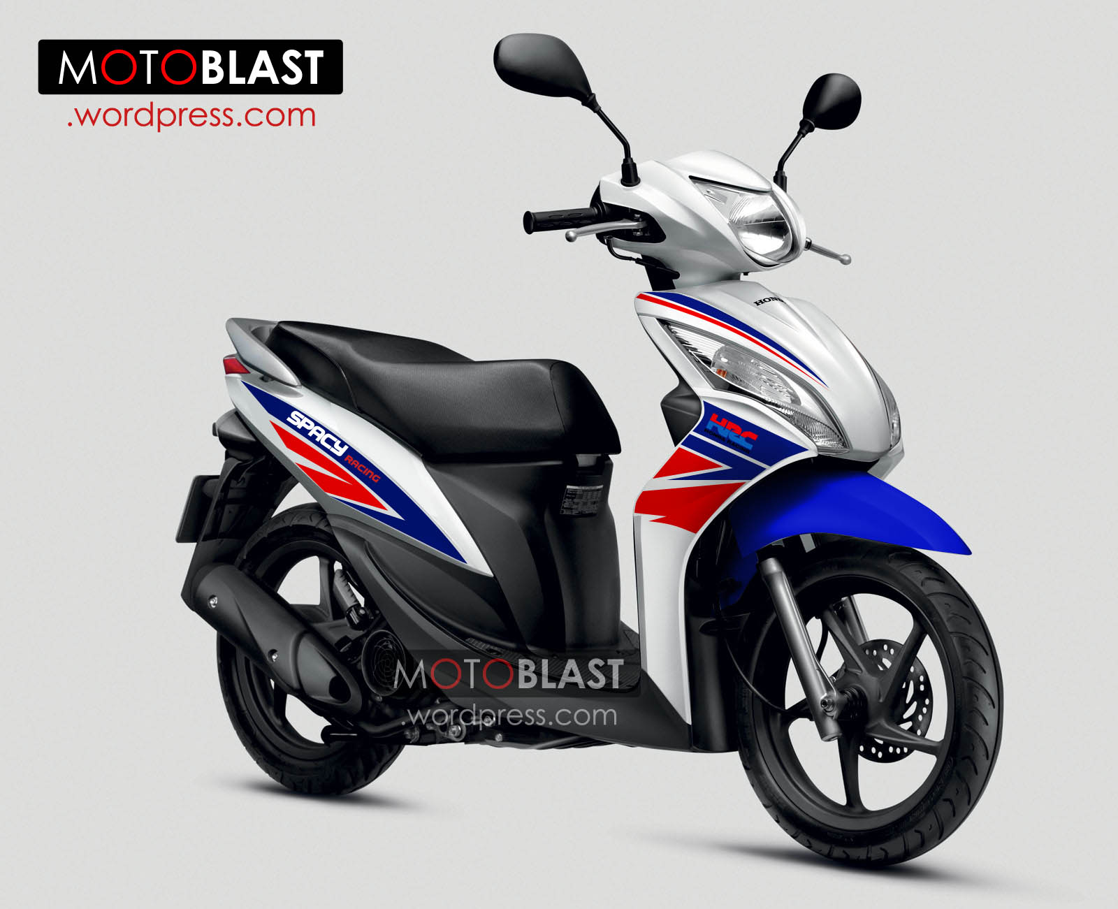 Modif Striping Honda Spacy RWB 5 MOTOBLAST
