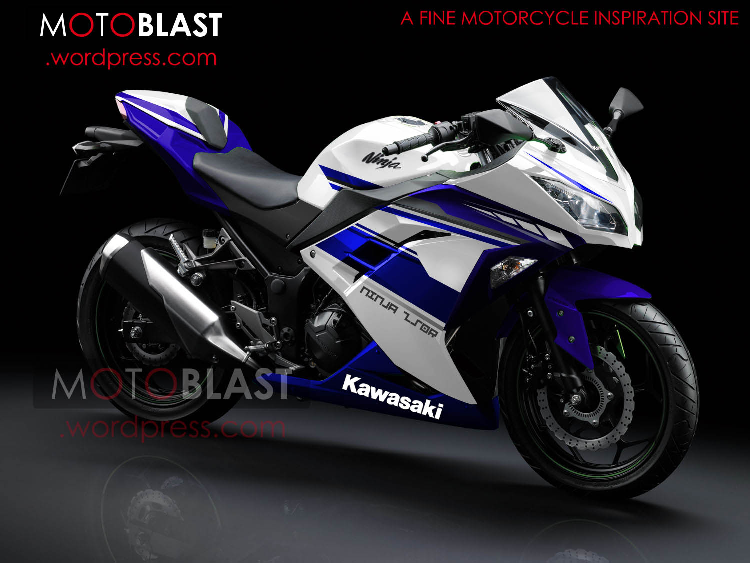 Modif Striping Kawasaki Ninja 250r FI Yamaha Motogp 1 MOTOBLAST