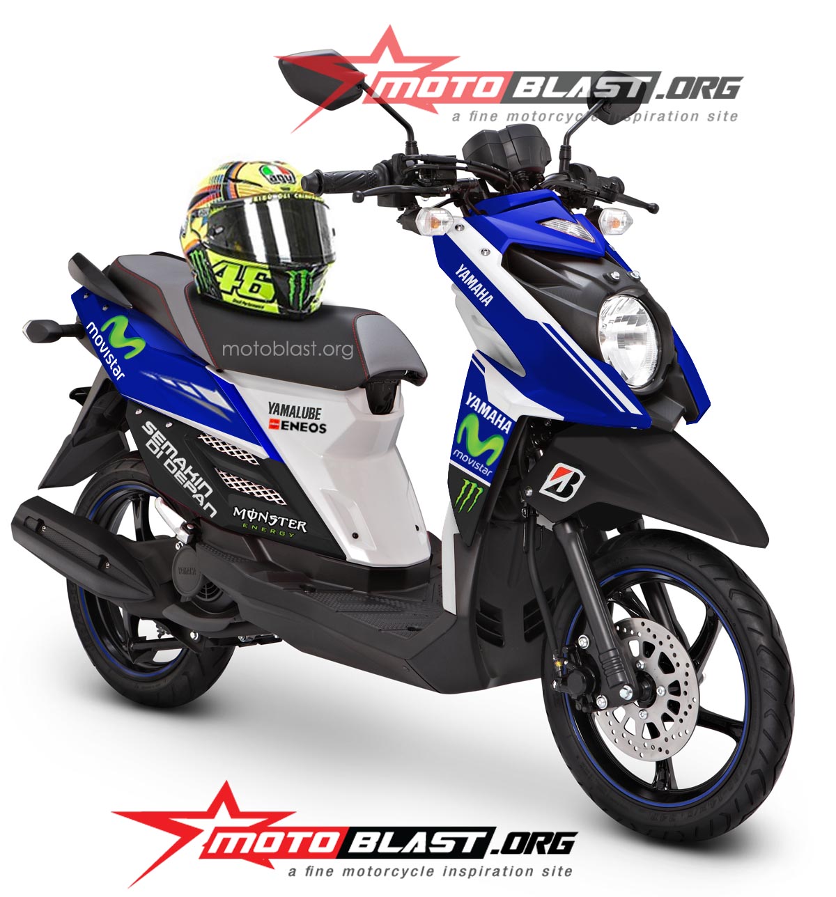 Kini Yamaha X Ride Sudah Ada Livery Movistar Motogp By