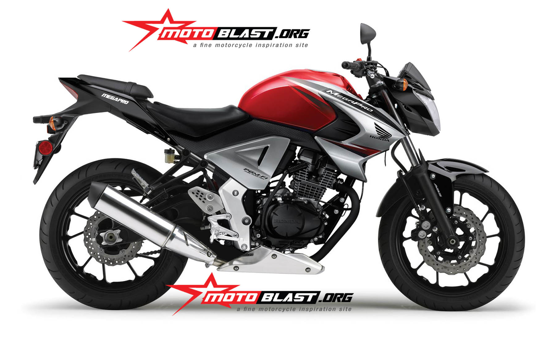 Modif New Honda Megapro 2014 Lebih Gagah Dan Streetfighter
