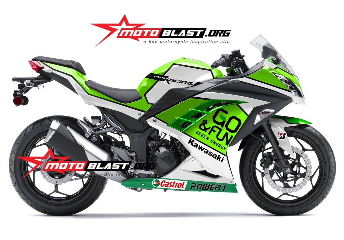 Ninja 250 GREEN GO FUN MOTOGP Motoblast MOTOBLAST