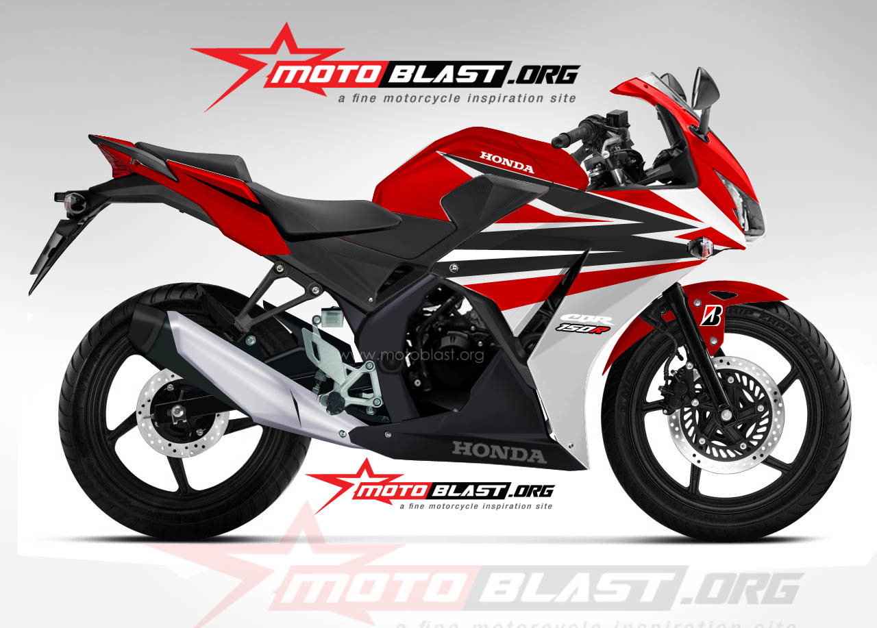 Modif Striping Honda CBR150R Lokal Warna Baru 2014 MOTOBLAST
