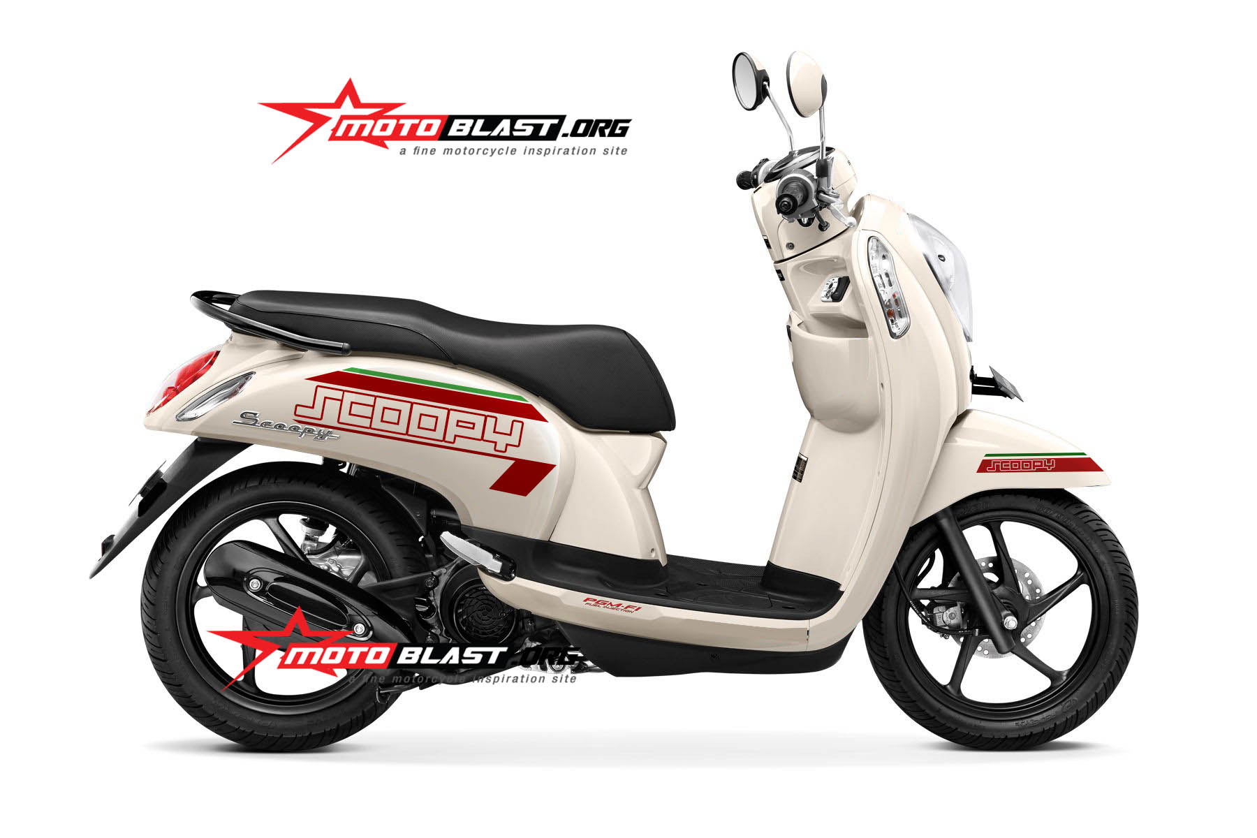 Modif Striping Untuk Honda Scoopy Klasik Asik MOTOBLAST