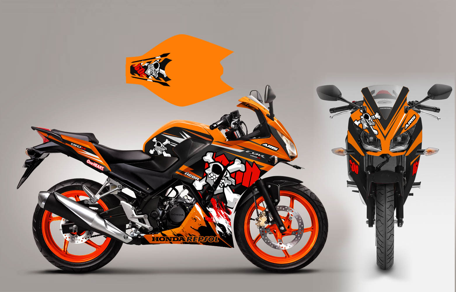 Kumpulan Inspirasi Modifikasi Striping Honda Cbr R Lokal Untuk Warna