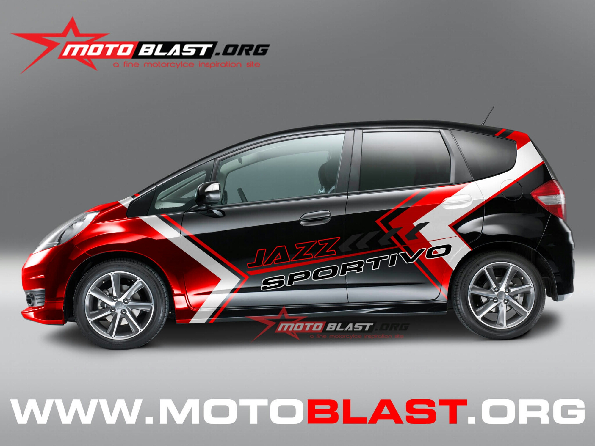 Car Series Grafis Inspirasi Honda Jazz Blackelegan Oey MOTOBLAST