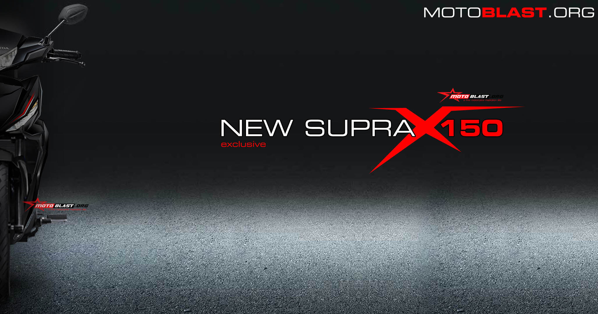 HOT Rendering Honda Supra X 150 Front View MOTOBLAST