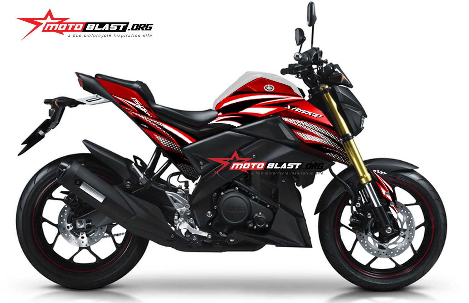 Modifikasi Yamaha Xabre Red Sangar