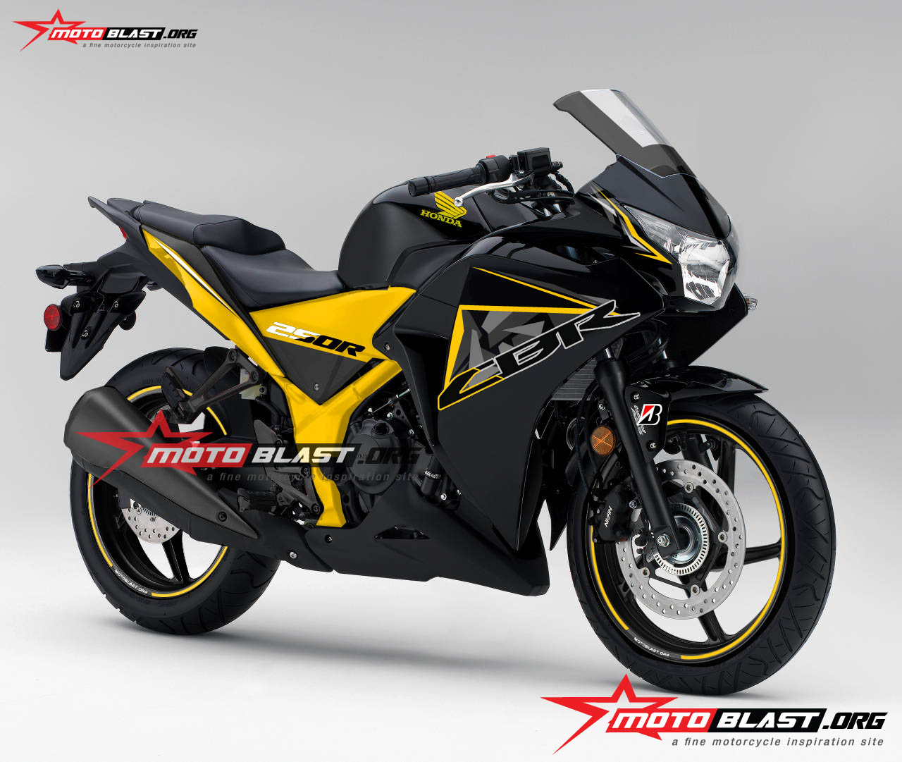 Render Honda CBR250RR di buat Naked cb250f  MOTOBLAST