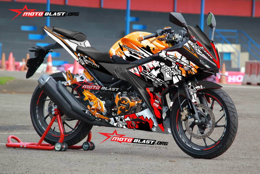 Graphic Kit New CBR150R Repsol Skull Monster