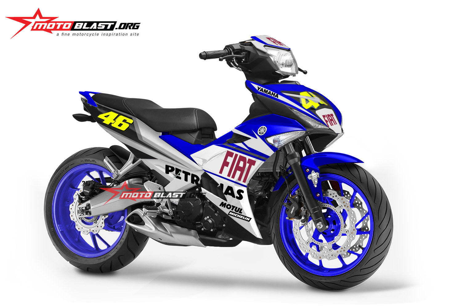 Modifikasi Dan Graphic Kit Yamaha MX King Ala FIAT Motogp Dengan