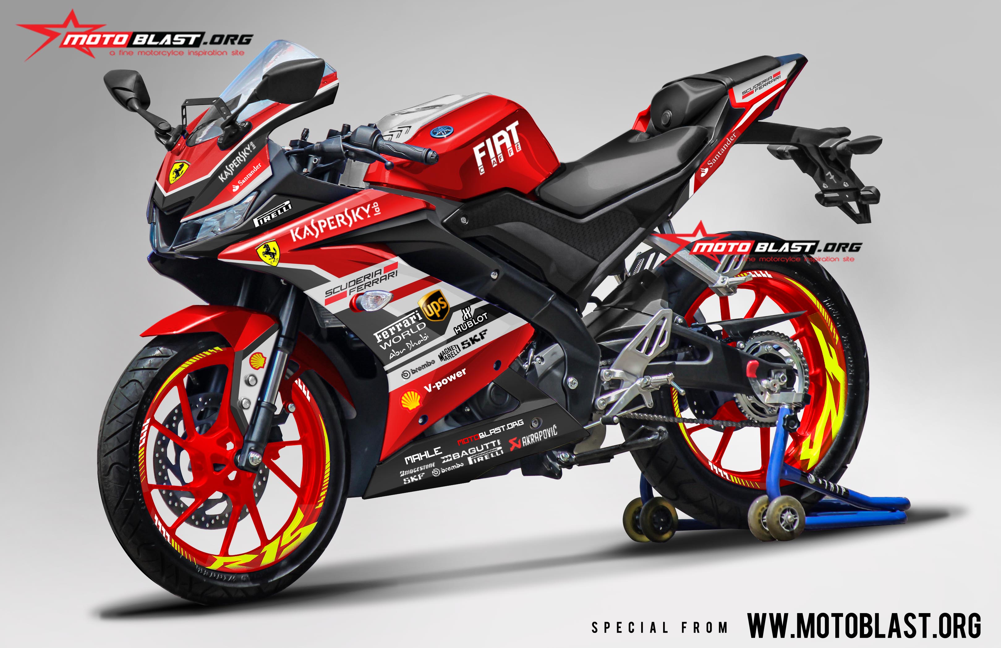 Motoblast Modifikasi Striping Honda CBR150R Thailand RED