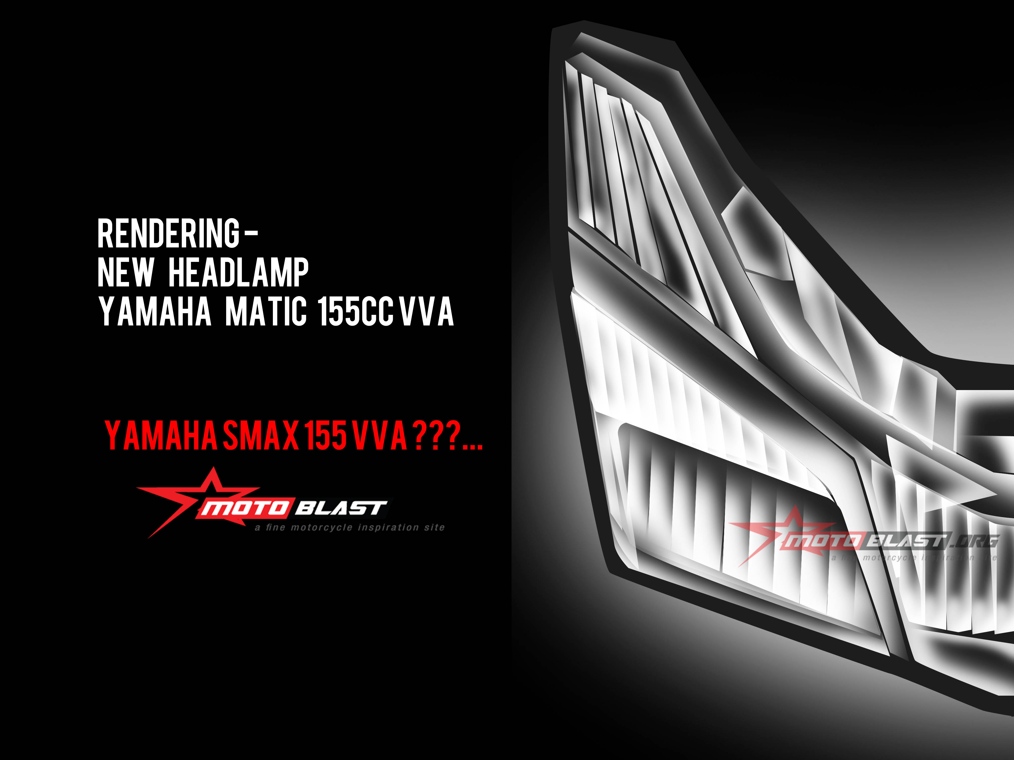 HOT Rendering Perkiraan Bentuk Headlamp New Yamaha Big Skutik