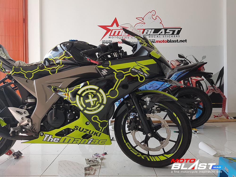 Gallery Modifikasi Striping Suzuki Gsx R Black The Maniac Andrea