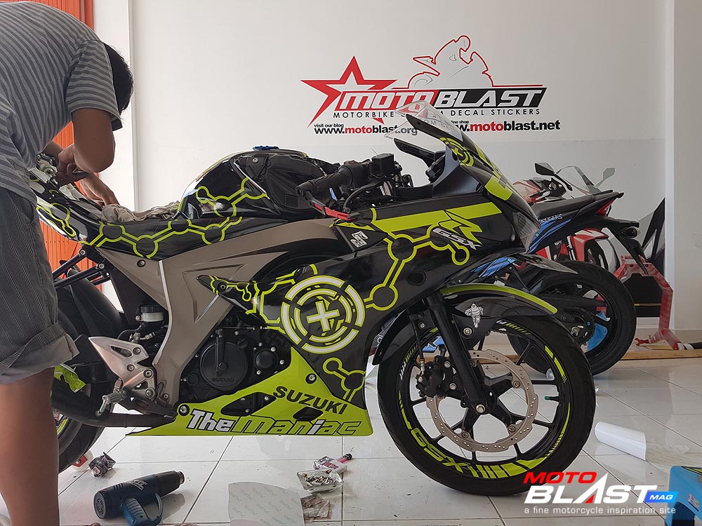 Gallery Modifikasi Striping Suzuki Gsx R Black The Maniac Andrea