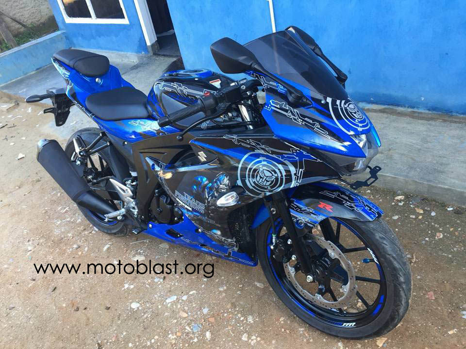 Modifikasi Suzuki GSX R150 Hitech Megatron Buat Inspirasi Bisa Nih Bro