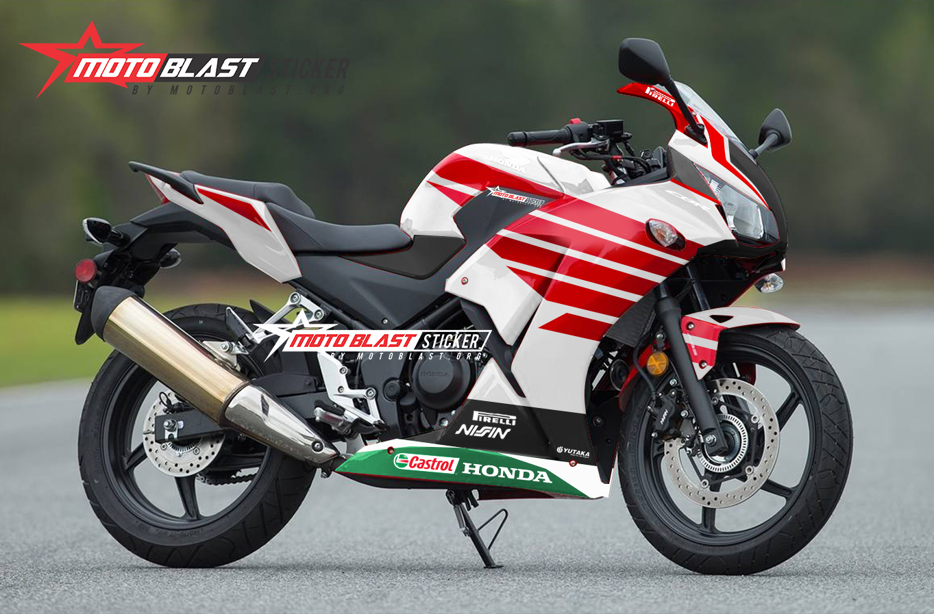 Striping Honda CBR150R Lokal Big Wings MOTOBLAST