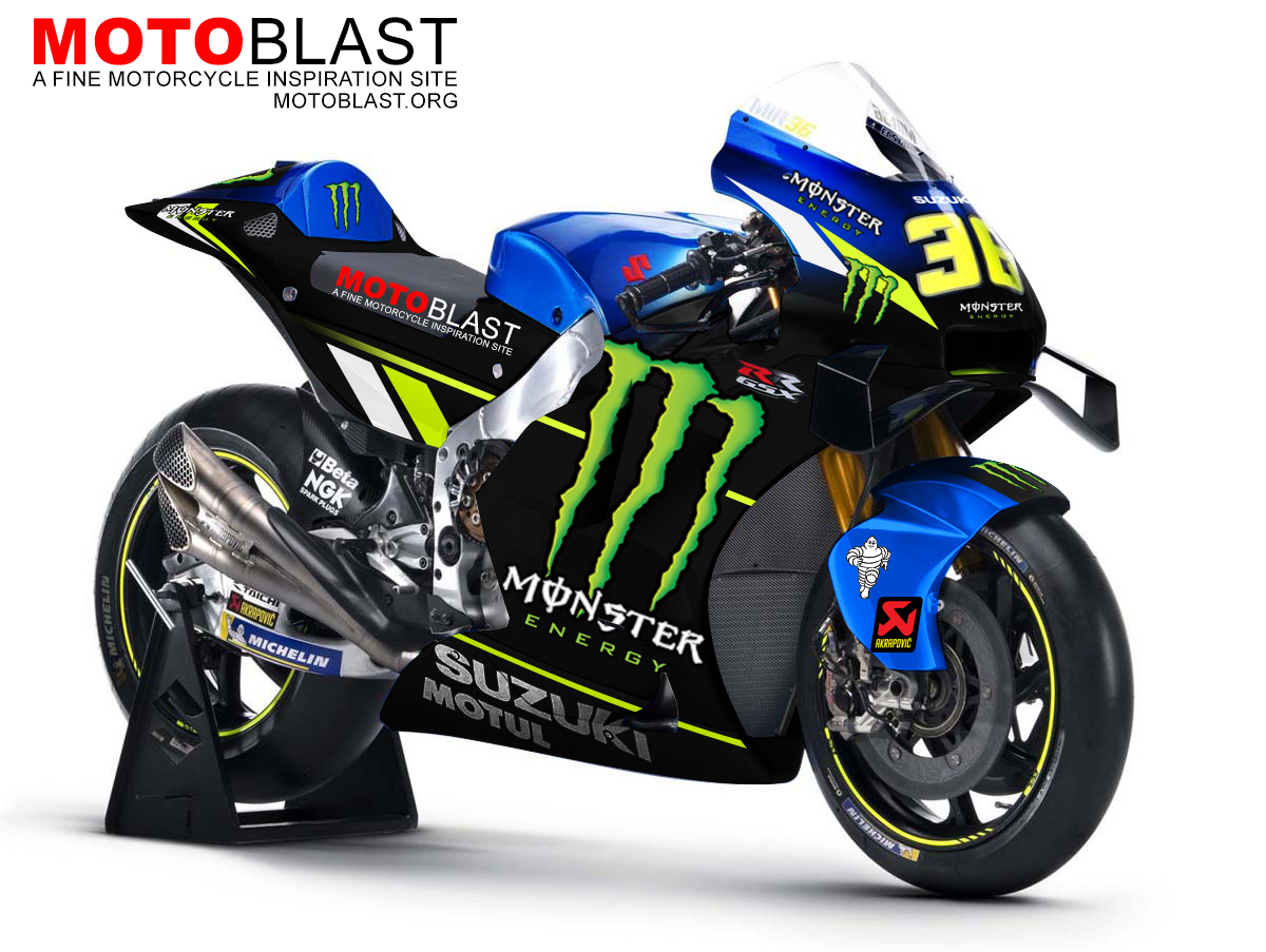 Perkiraan Grafis Suzuki Gsx Rr Livery Monster Gp Dari Motoblast