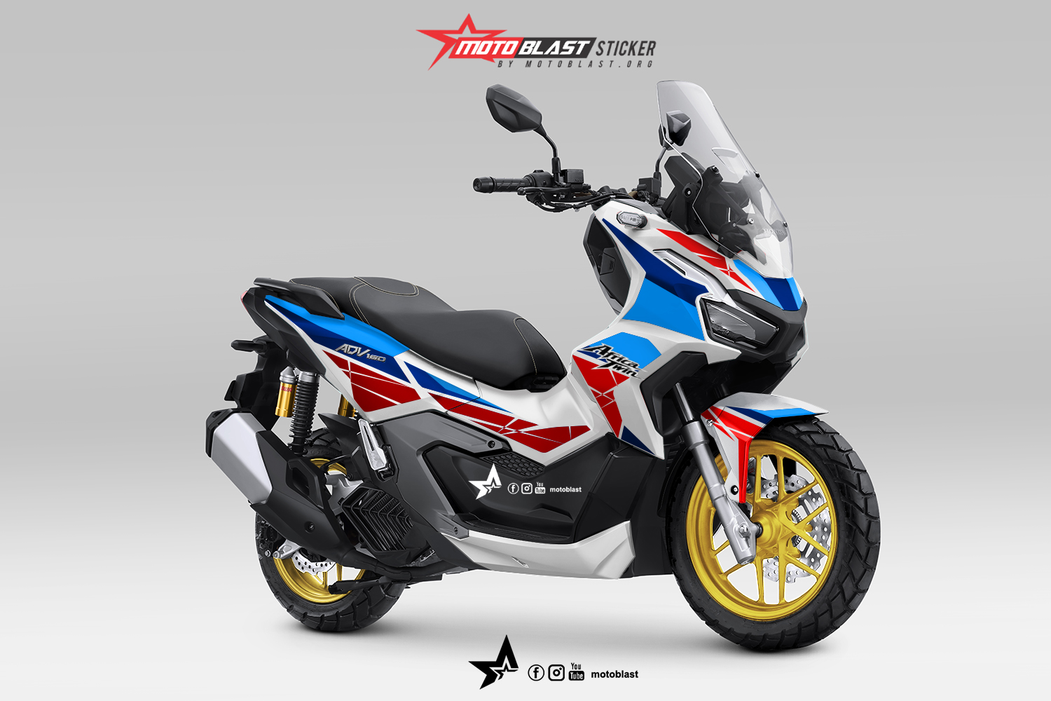 Modifikasi Striping Honda Adv Africa Twin Motoblast