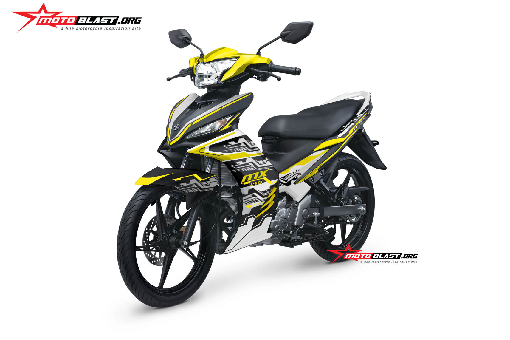 Modifikasi Striping Yamaha New Jupiter Mx 135 Hitech Motoblast