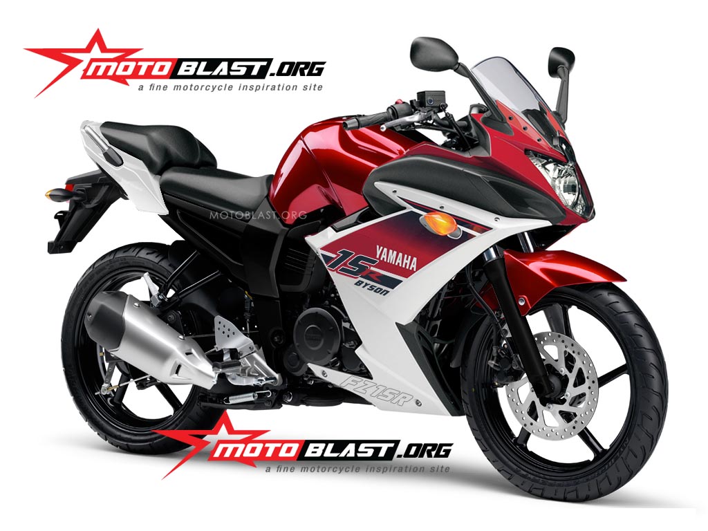 Modif Yamaha Byson Red Fairing MOTOBLAST