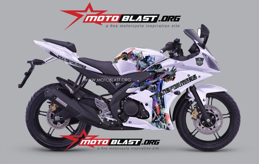 Modif Striping Yamaha R15 versi movie - Transformer! - MOTOBLAST