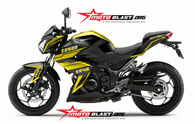 modif-striping-Kawasaki-Z250-black-VR46-3
