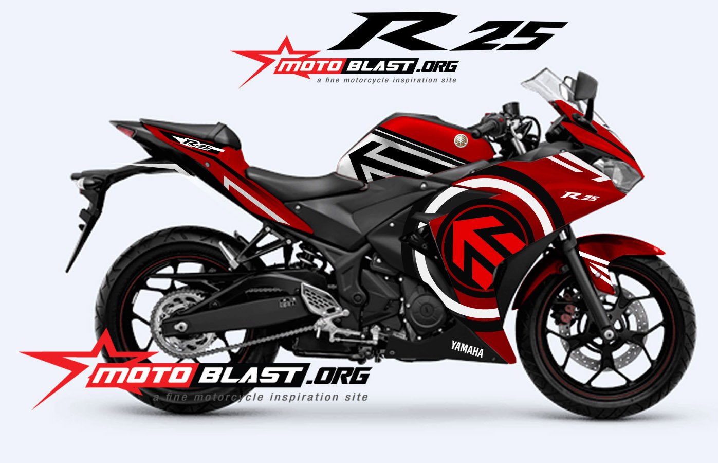 Modif Striping Yamaha R25 Red !! - MOTOBLAST