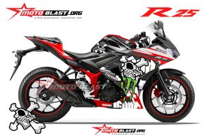 yamaha R25-BLACK-SKULLMONSTER