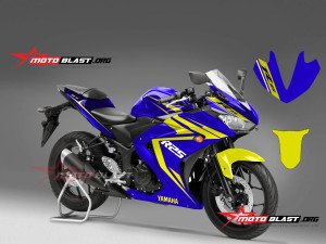 Yamaha R25 Blue Yellow