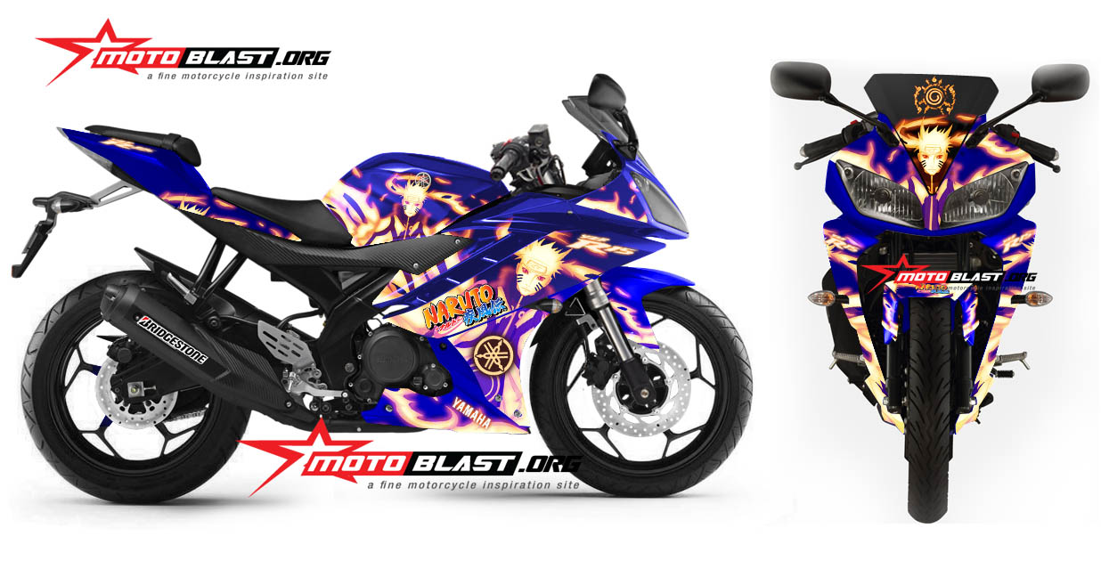 Yamaha R15 Black NARUTO 3 MOTOBLAST