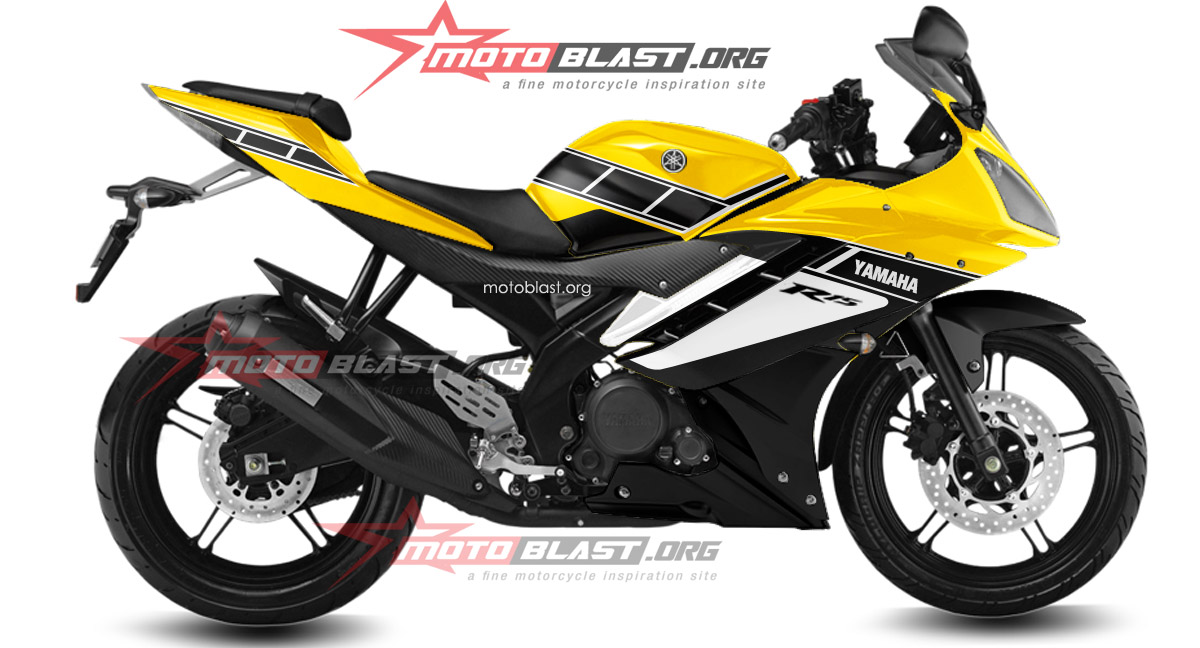 HOT! Modif Striping Yamaha R15 yellow Anniversary - Retro style ...
