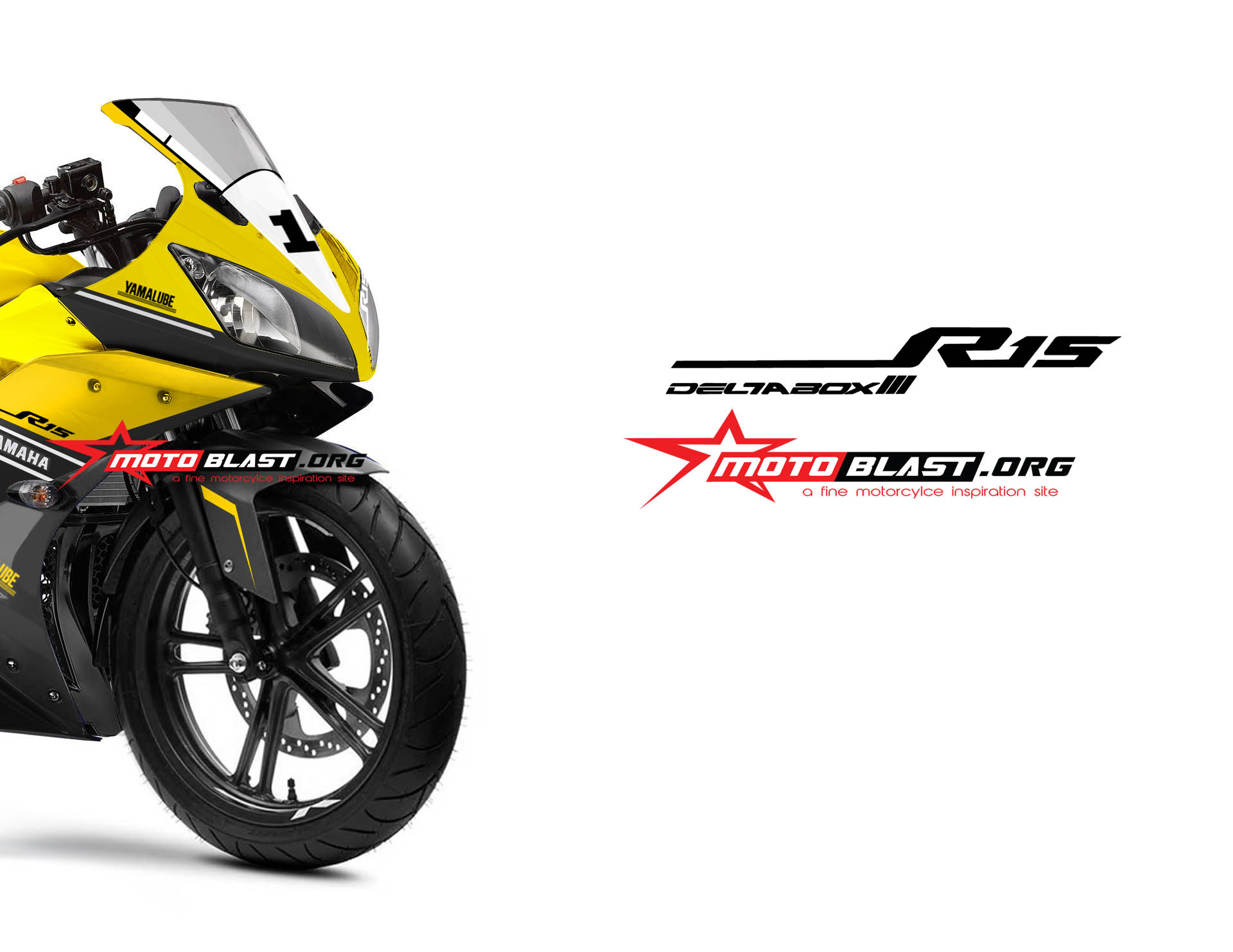 Grafis Inspirasi Terbaru Yamaha R15 - Retro Style Yellow! - MOTOBLAST