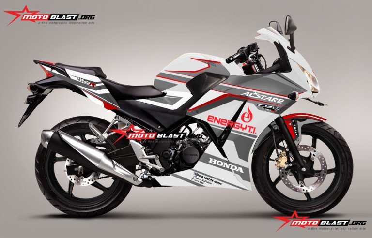 modifikasi Honda cbr150r white alstare