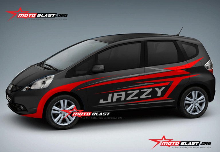 Modifikasi Honda Jazz Black