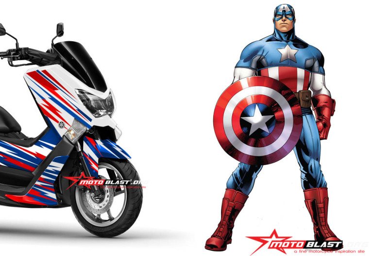 Modifikasi NMAX CAPTAIN AMERICA