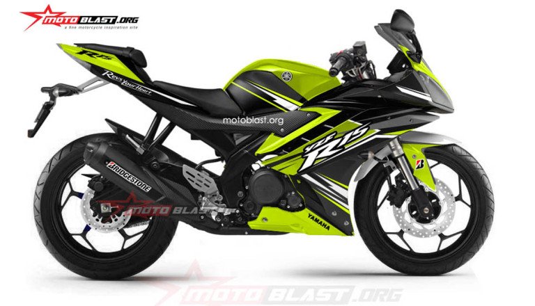 yamaha R15 BLACK GREEN LME2