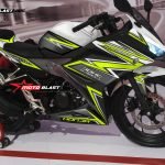 modifikasi Honda All new CBR150R black white super thunder motoblast
