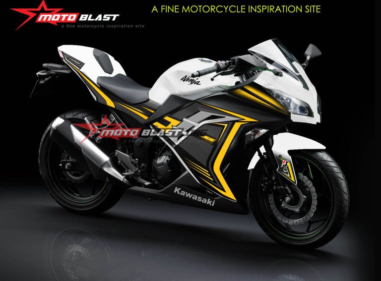 NINJA 250R FI WHITE SUPER CARBON