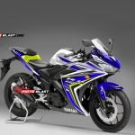 modifikasi yamaha R25 blue glow green lime