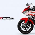 YAMAHA R25 DRAGON white red motoblast