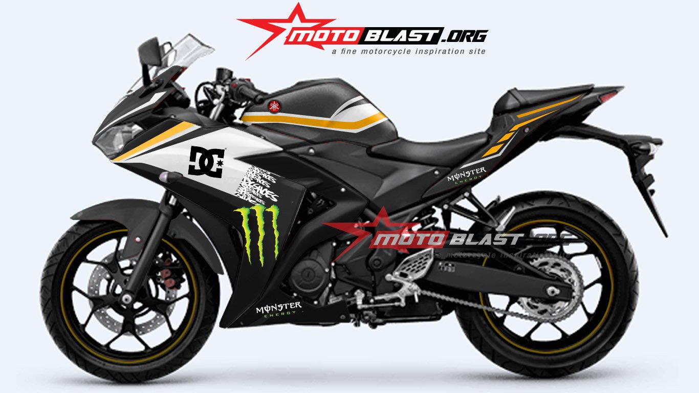 YAMAHAR25- BLACK spesial edition motoblast