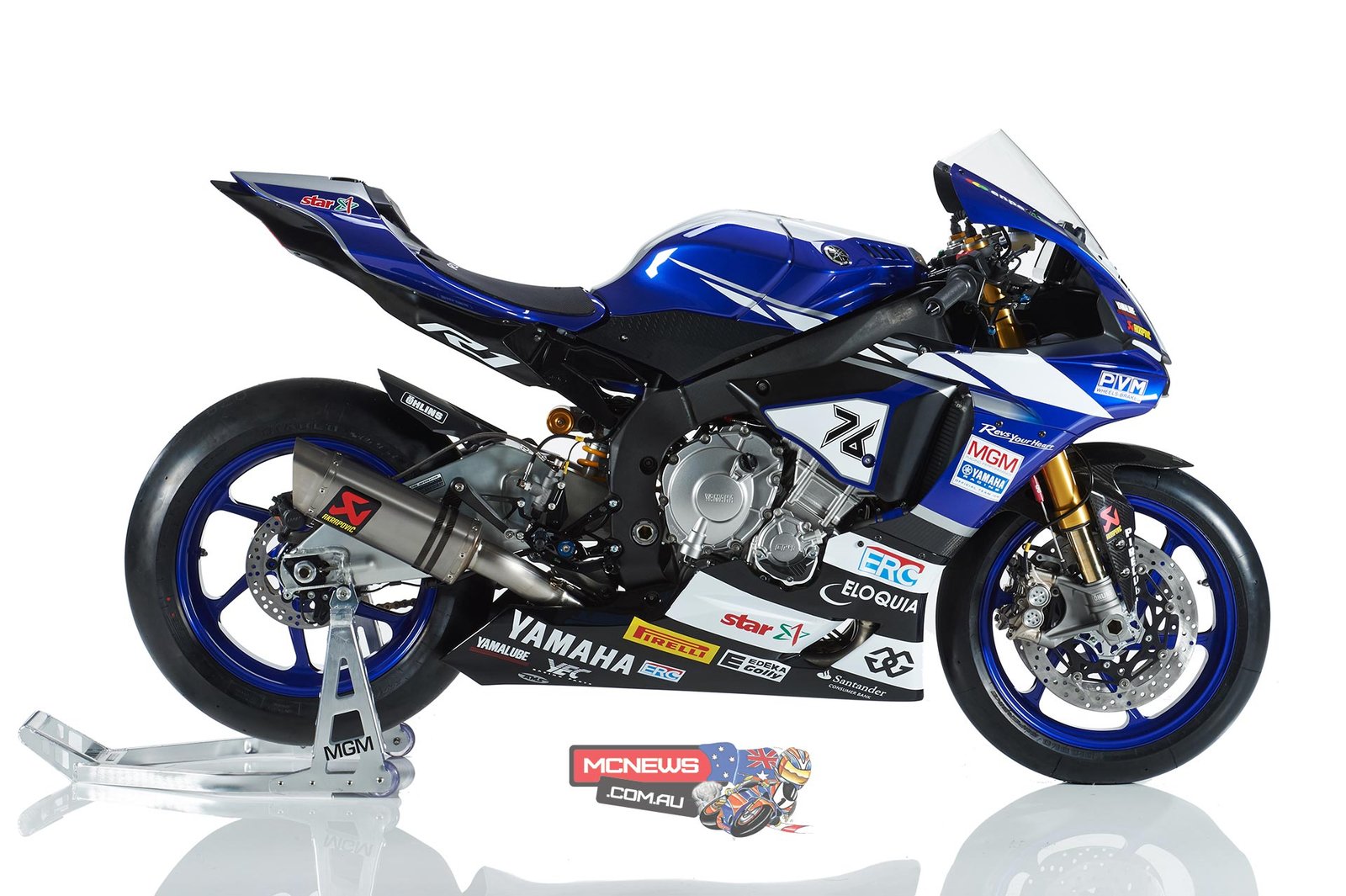 Graphic Kit design / Modifikasi striping Yamaha R25 Blue WSBK - MOTOBLAST