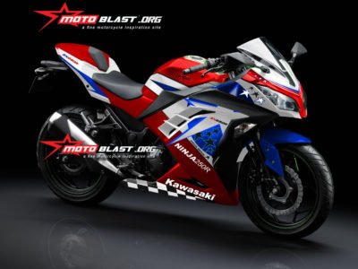 1 NINJA 250R FI RED STAR RWB