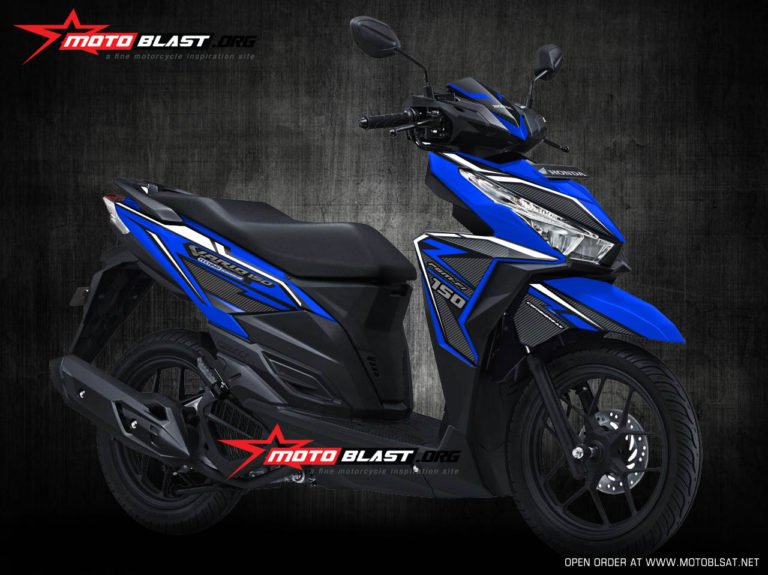 5 VARIO 150 BLUE GLOSSY CARBON
