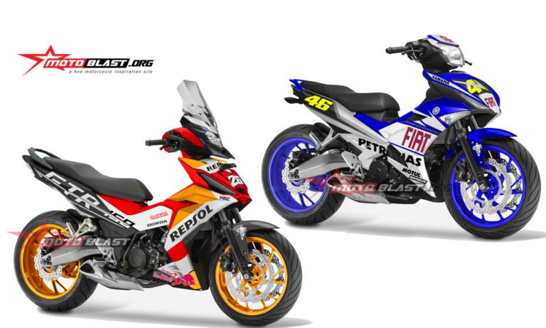 KOMPARE MX KING VS SUPRA GTR150-3