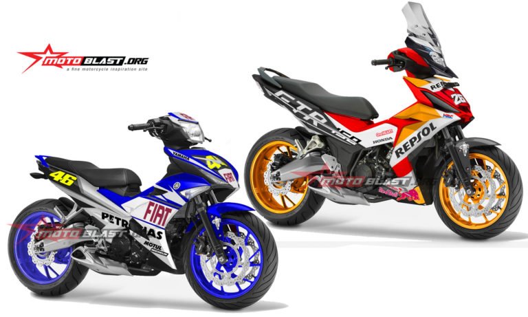 KOMPARE MX KING VS SUPRA GTR150-4