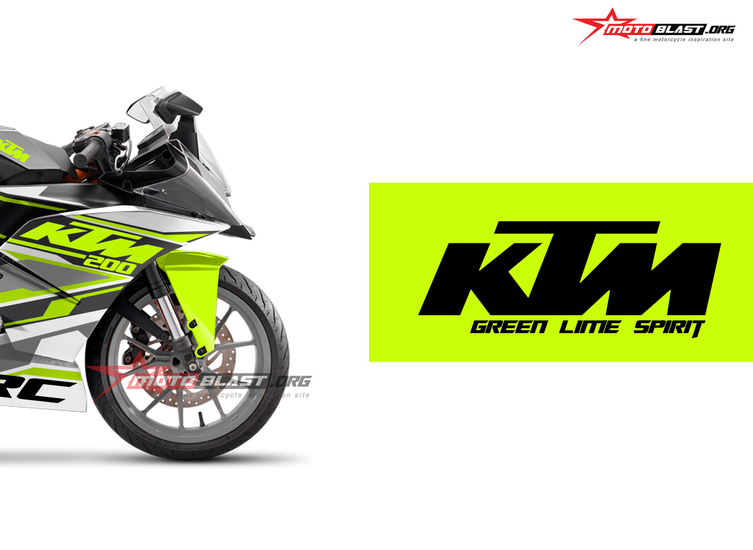 Modifikasi Striping Ktm Rc 200 White Green Spirit