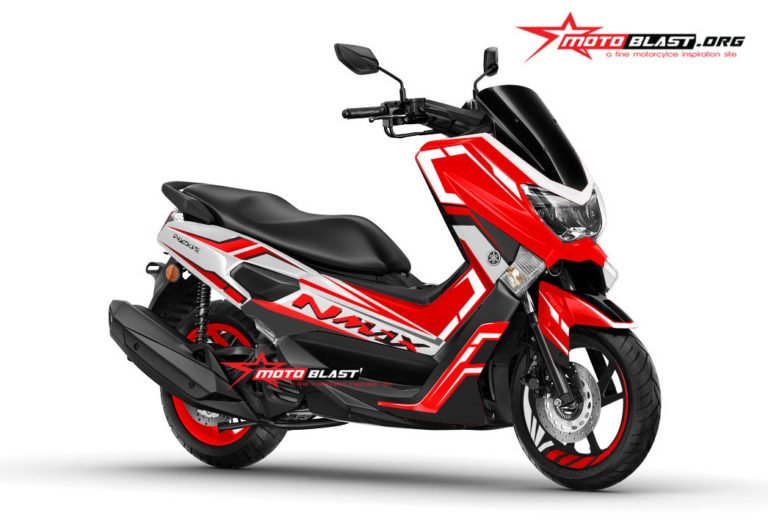 NMAX RED WHITE TWOTONE