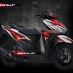 1- VARIO 150 WHITE RED SLASH