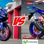 Inilah Kompare Penampilan All new Yamaha R15 Vs All New Honda CBR150R - Livery Movistar Motogp-1